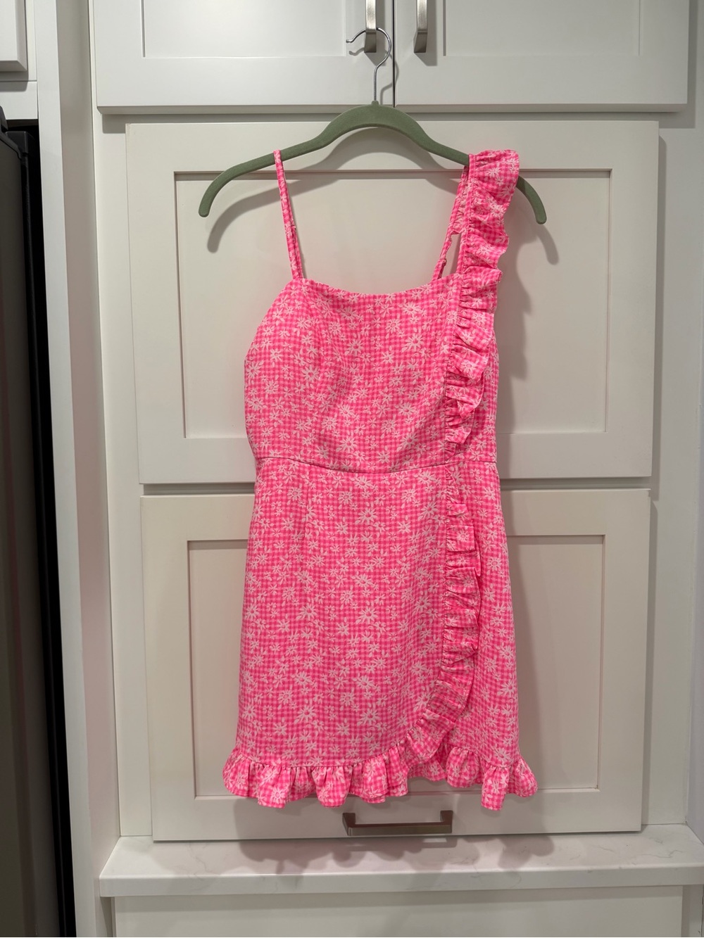 Lilly Pulitzer Aura Pink Maetha Ruffle Romper